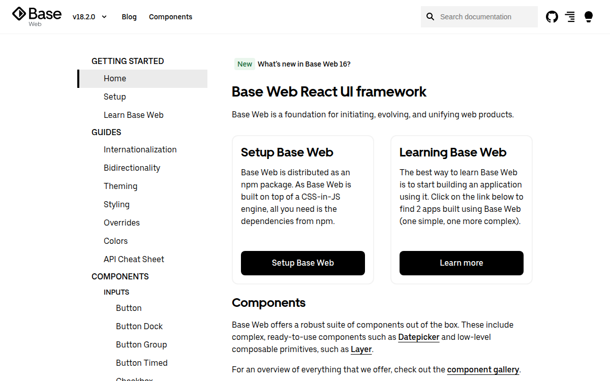 Base Web documentation site