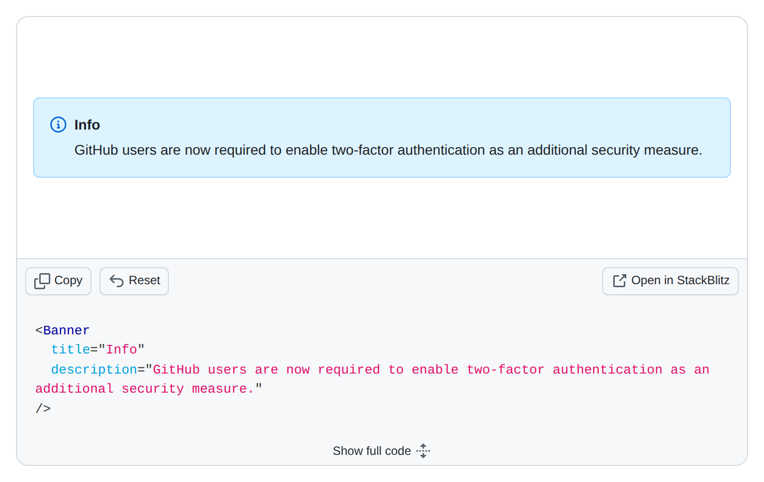Primer Banner documentation