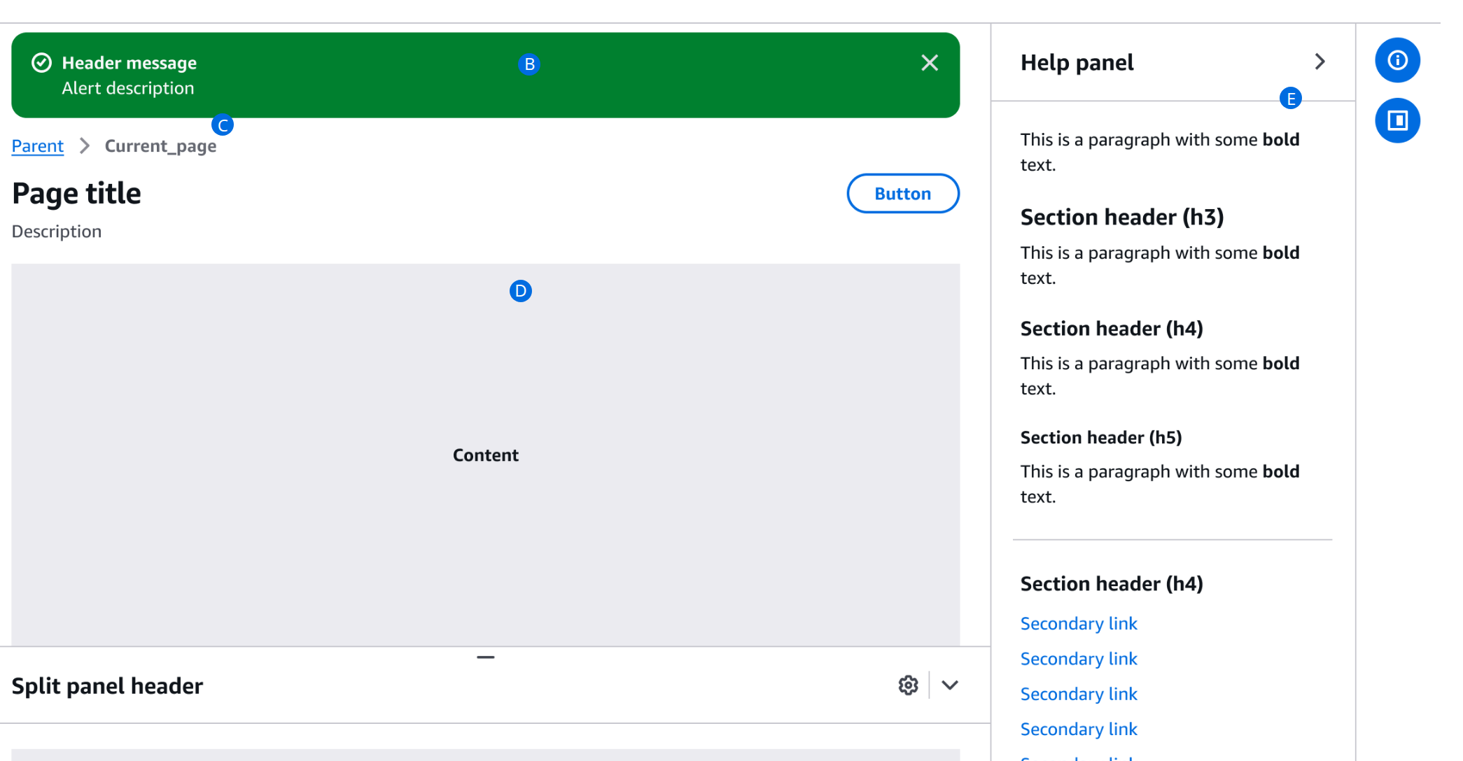 Cloudscape AppLayout documentation