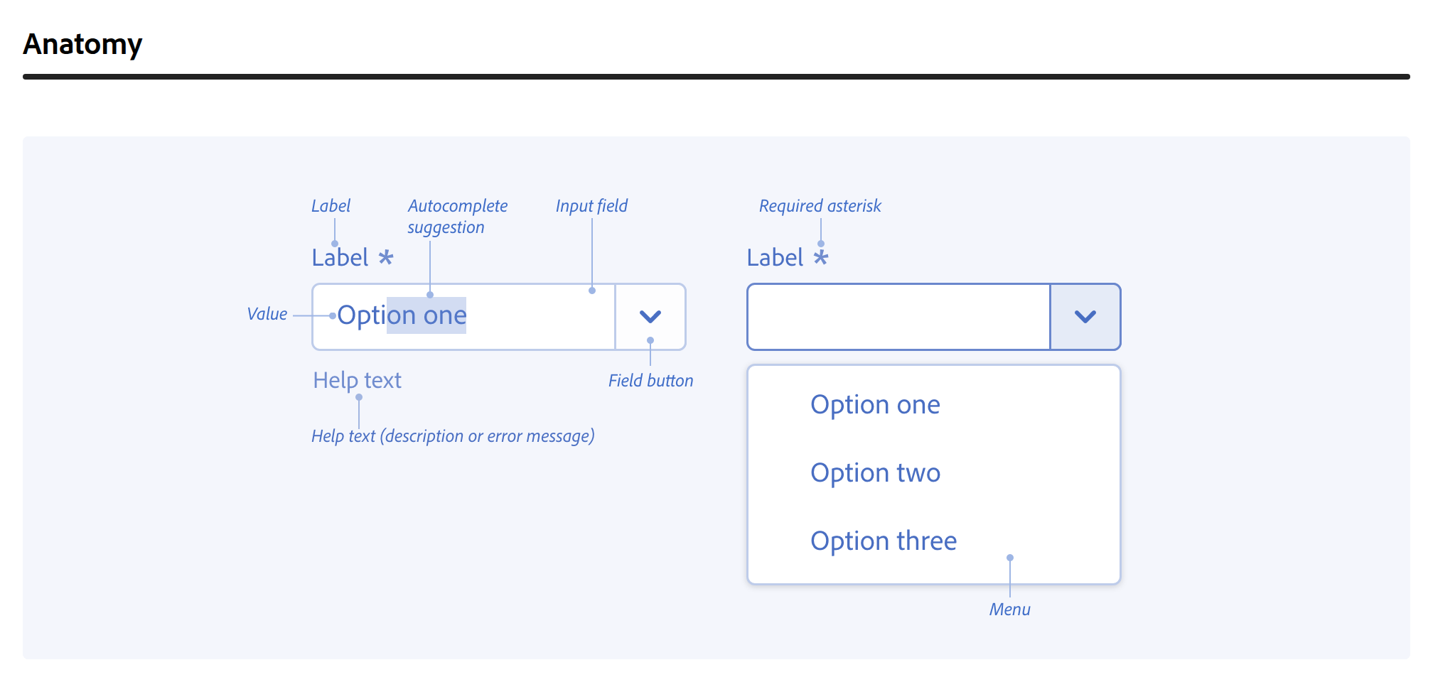 Spectrum ComboBox documentation