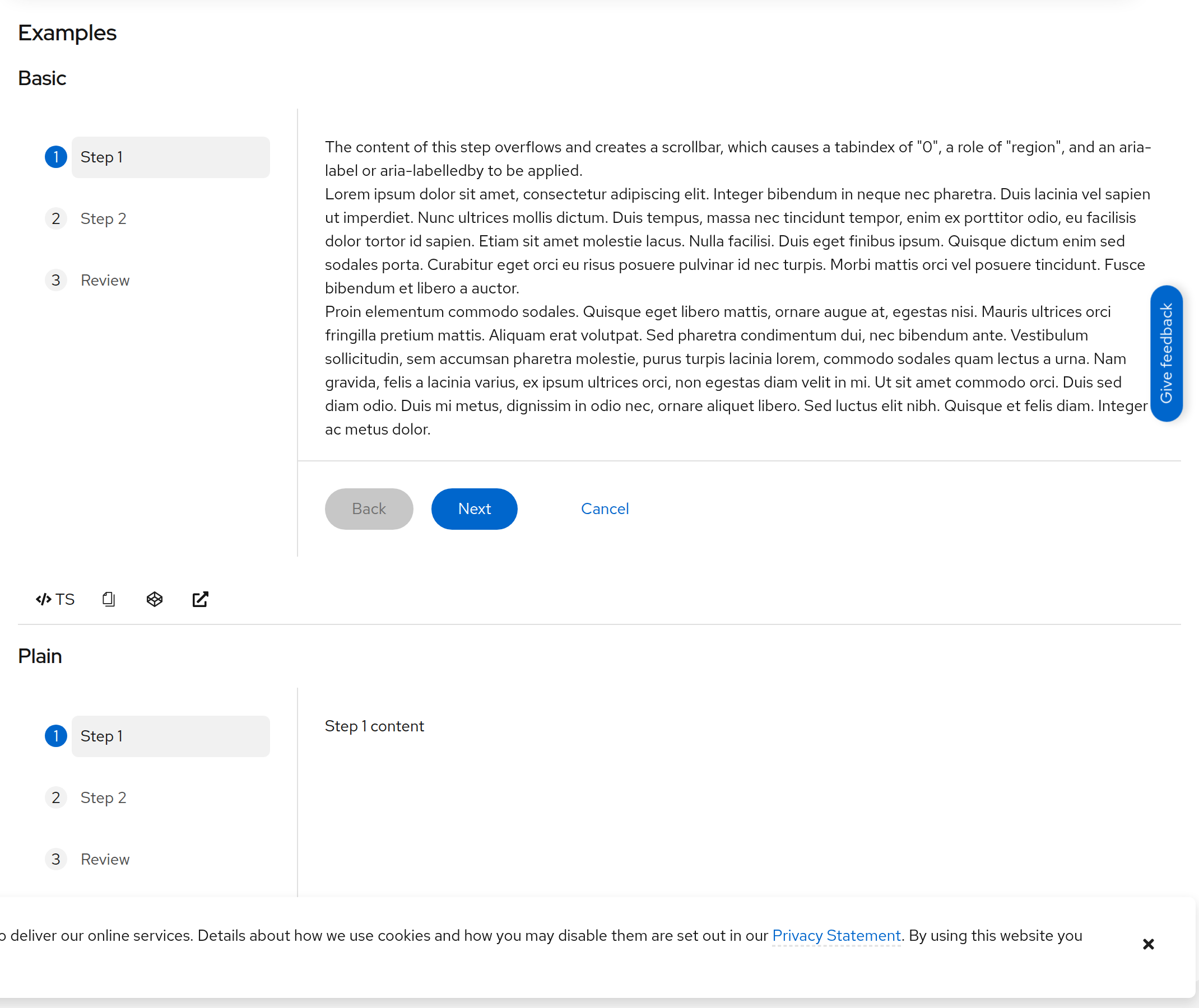 PatternFly Wizard documentation