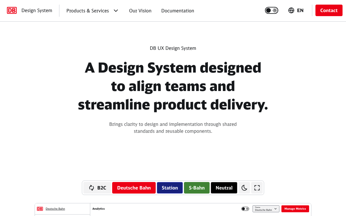 DB UX Design System documentation site