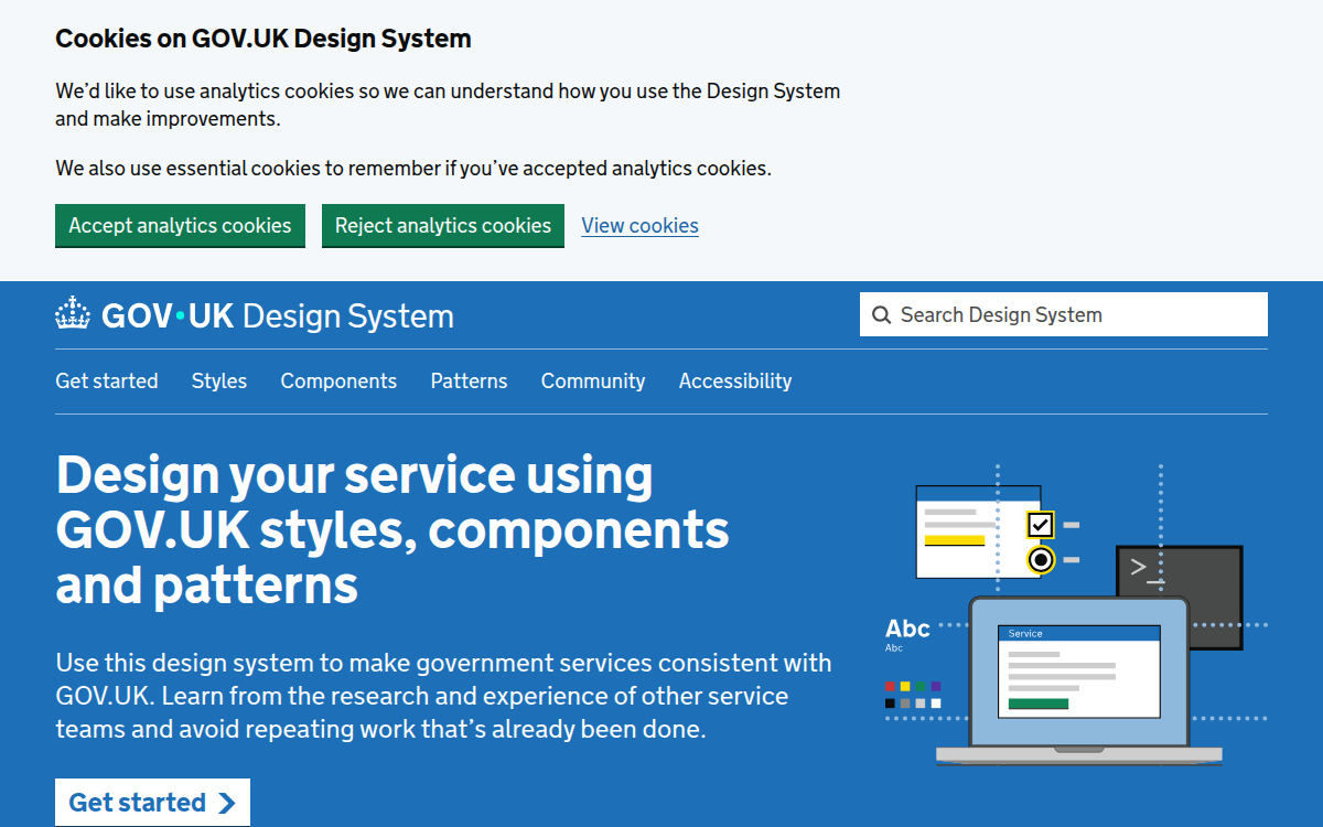 GOV.UK Design System documentation site