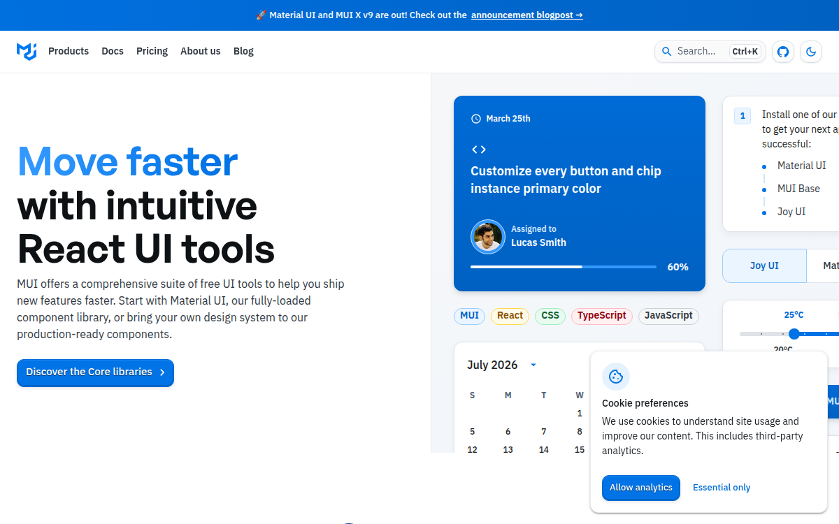 Material UI documentation site