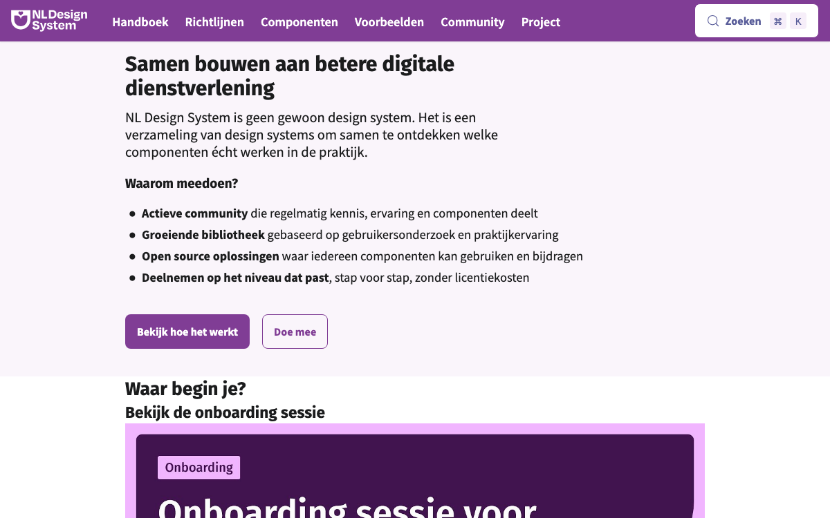 NL Design System documentation site