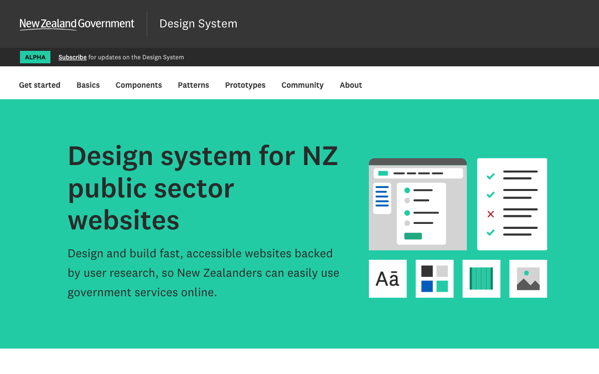 New Zealand Government Design System documentation site