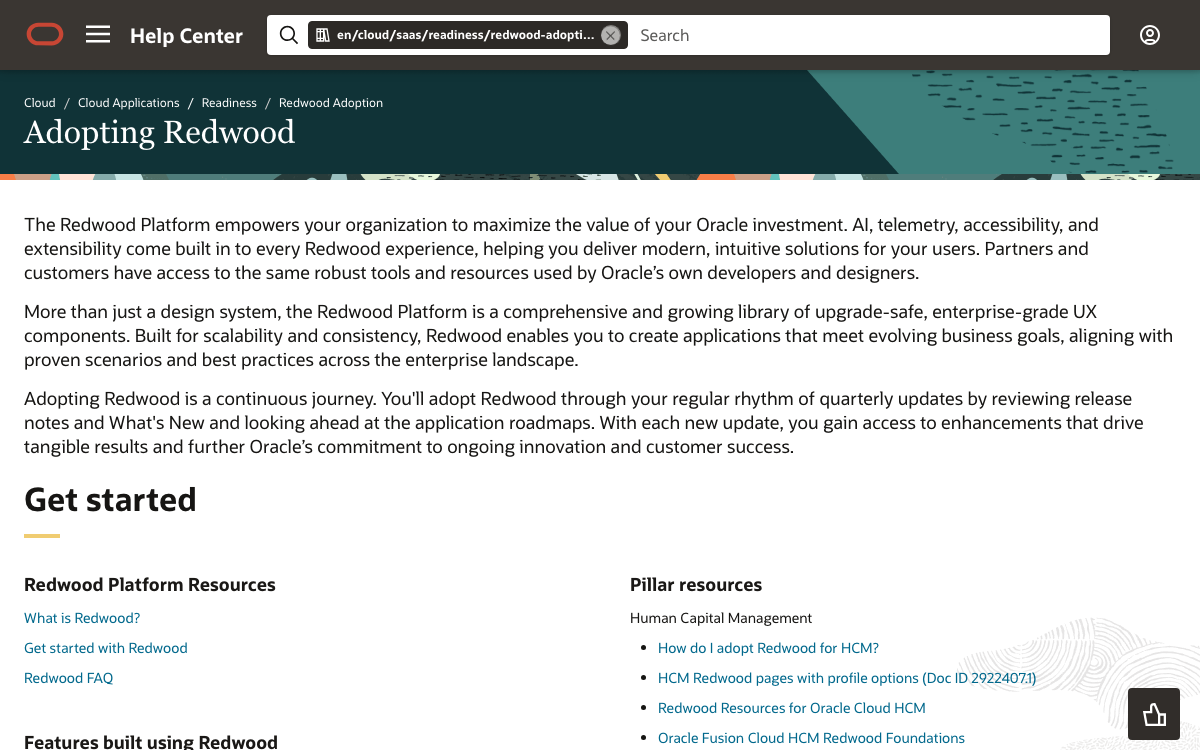 Redwood documentation site