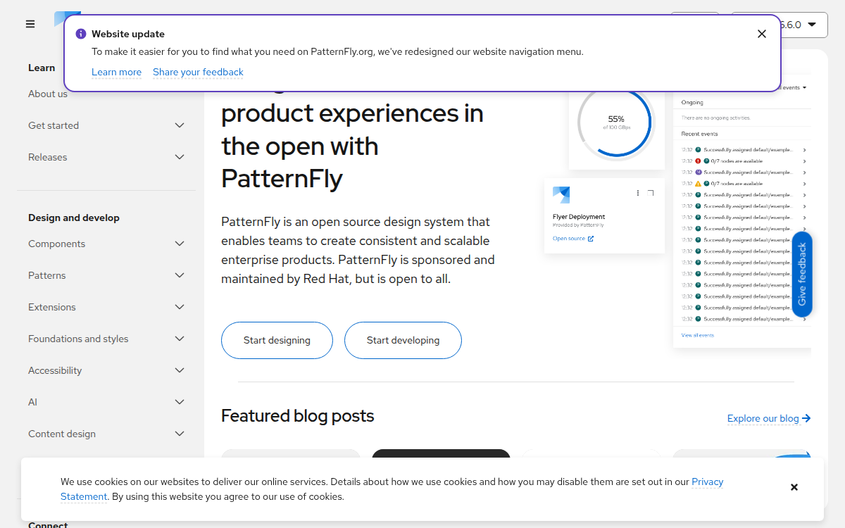PatternFly documentation site