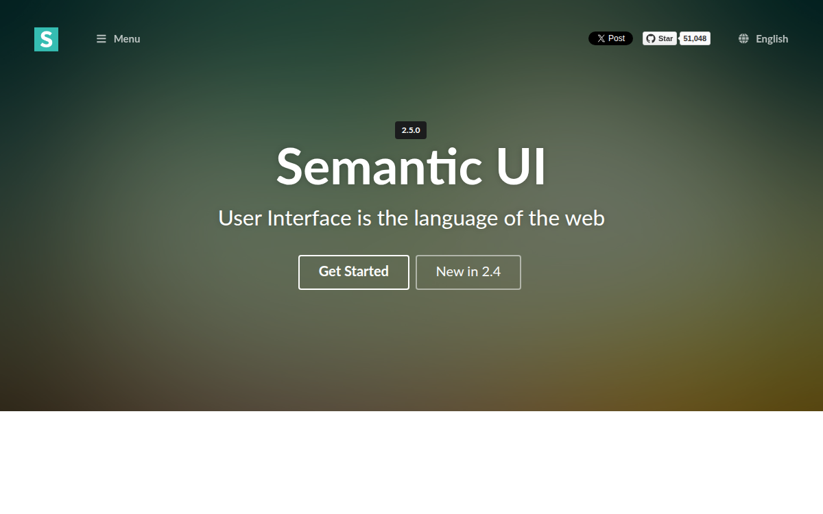 Semantic UI documentation site