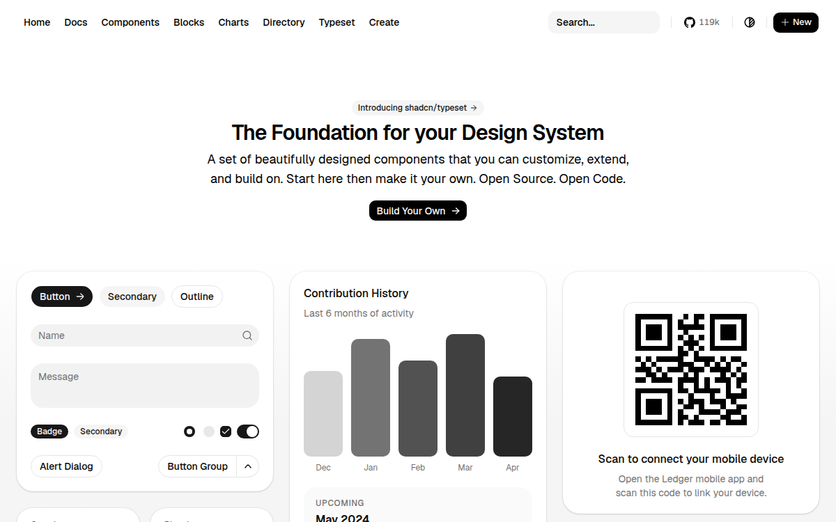 shadcn/ui documentation site