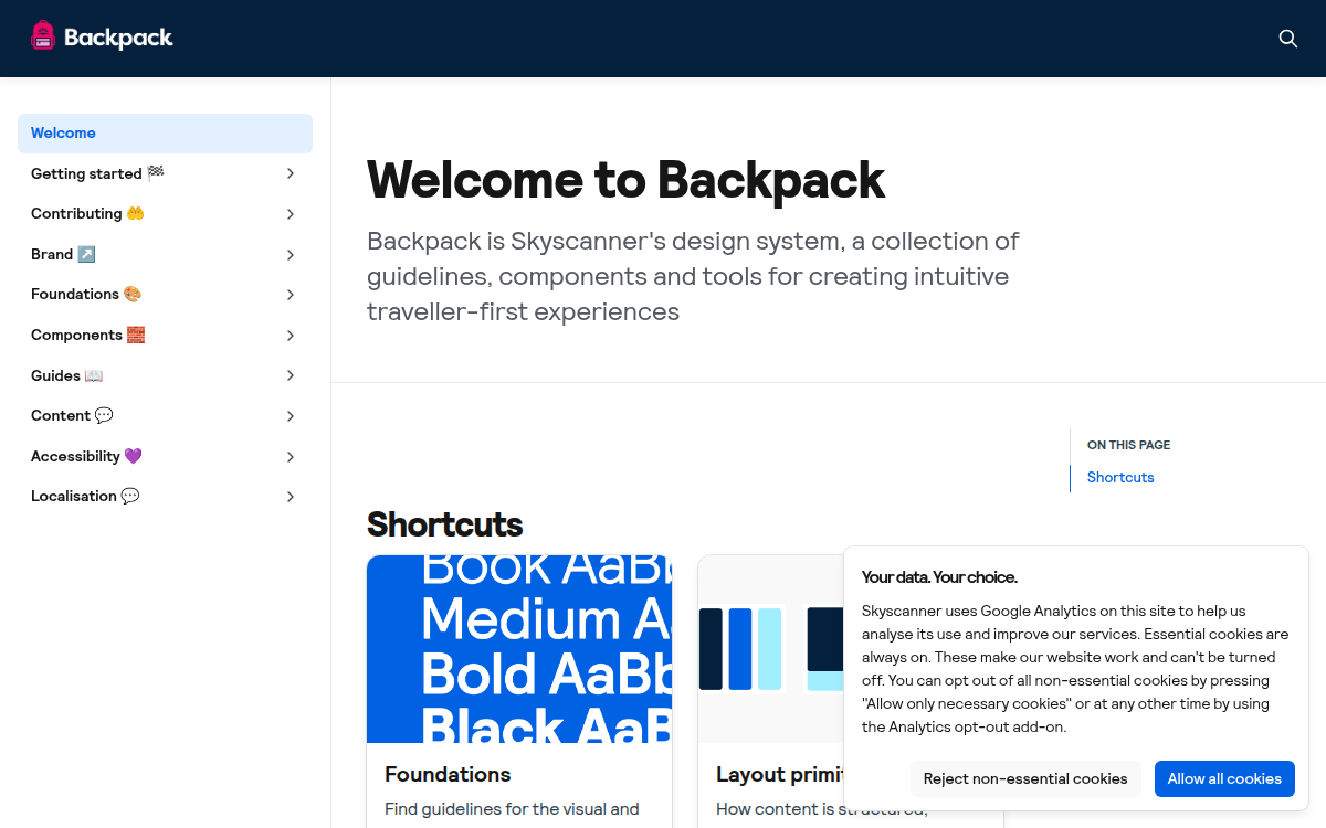 Backpack documentation site