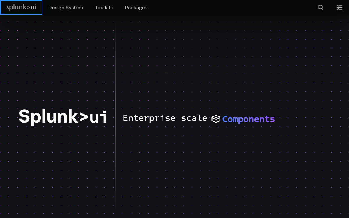 Splunk UI documentation site