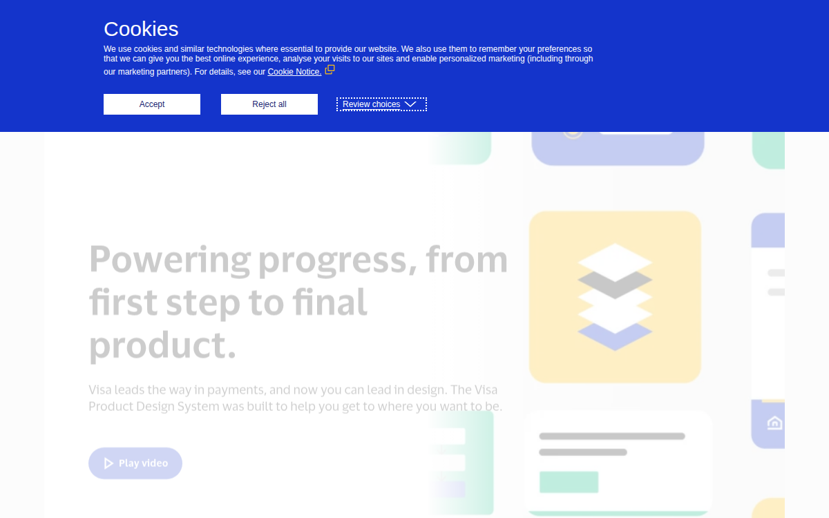 Visa Design System documentation site